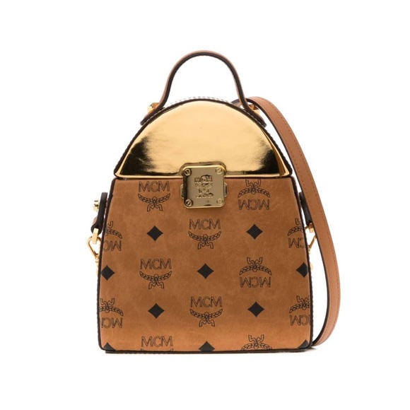 NWOT MCM Mini Stark Pushlock Bag - Picture 2 of 12